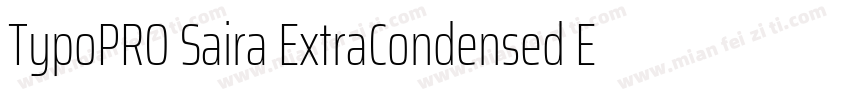 TypoPRO Saira ExtraCondensed ExtraB字体转换